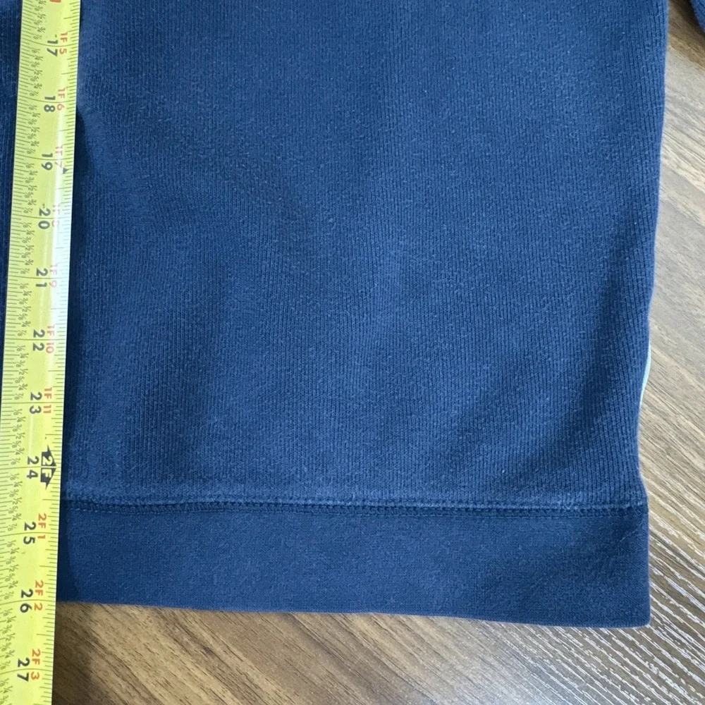 Wolverine Mens Navy‎ Blue 100% Cotton Quarter Zip Sweatshirt Mock Neck Large